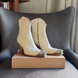 FREE PEOPLE Brayden Western Boot (Bone)